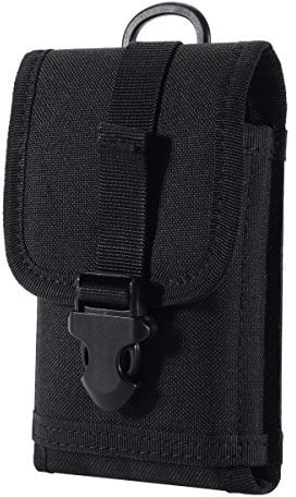 Zeato EDC - Bolsa táctica militar Molle para teléfono, con clip para cinturón, nailon táctil, para iPhone X 11, 12, 13, 14, 15 Pro, Galaxy S22, S21, S20, FE, Note 20 Edge y menos teléfonos de 6.7