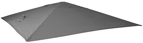 Mendler Housse de Rechange pour Parasol déporté de Luxe HWC-A96 - Housse de Rechange - 3 x 3 m (Ø4,24 m) - Polyester - 2,7 kg - Anthracite