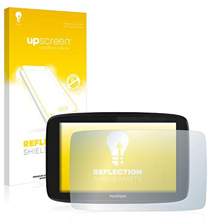 upscreen Entspiegelungs-Schutzfolie für TomTom GO Essential 6 Displayschutz-Folie Matt [Anti-Reflex, Anti-Fingerprint]