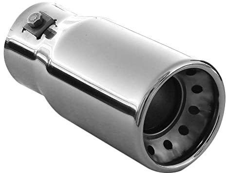 Auspuffblende Endrohr Auspuff Universell Schalldampfer Sport Rund Sportauspuff Endrohrblenden Blende Edelstahl AutoHobby