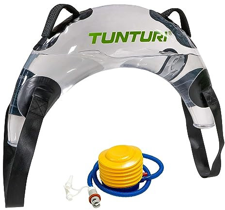 Tunturi Aqua Bulgarian Bag, Sandsack Alternative, Bulgarian Bag, Power Bag, Wassergewicht, Fitness, Kraft, Ausdauertraining, Aquabag 17 KG, 2 Schlaufen