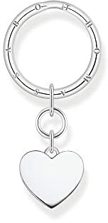 Thomas Sabo Schlüsselring mit Anhänger in Form eines Herzes in Sterling Silber, KR14-637-21