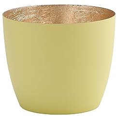 Gift Company Windlicht Madras M, Teelichthalter, Kerzenhalter, Eisen, Pastellgelb, 8.5 cm, 1092504080