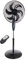 Invero 16 Inch Pedestal Air Cooling Fan with Remote Control - 3 Speed Oscillating Electric Floor Fan, Timer, Adjustable Height & Low Noise - For all Homes, Offices or Bedrooms - Black
