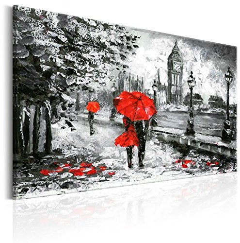 murando - Tableau Acoustique Ville 120x80 cm 1 Partie - Décoration Murale Anti-Bruit Isolation Phonique Bureau Chambre Panneau Insonorisant Impression sur Toile - London d-B-0158-b-a