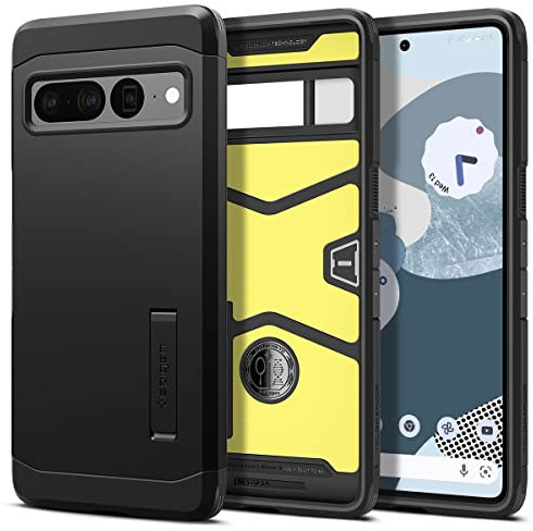 Spigen Tough Armor Hülle Kompatibel mit Google Pixel 7 Pro -Schwarz