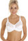 Camille Melody Lace Full Coverage Bra – Underwired Women's Bras with Scalloped Edge & Adjustable Straps – Elegant & Supportive White Bras for Women - White 40B