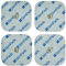 StimPads EMS und TENS Elektroden Pads-4 Stück von 50X50mm mit 3,5mm Snap geeignet für Sanitas, Beurer, Bluetens, usw.-Zuverlässige, qualitativ hochwertige Klebeelektroden-Zertifiziertes Medizinprodukt