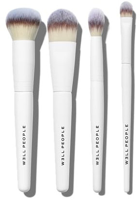 WELL PEOPLE - Vegan Bio Complexion Brush Set | Plant-Based, Cruelty-Free Clean Beauty (4 Pieces)
