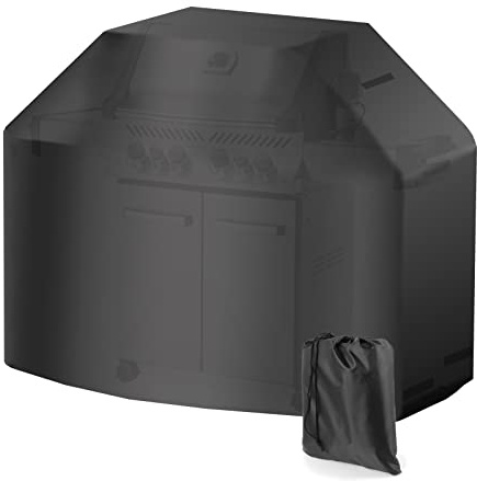 BBQ Grill Abdeckung 132x66x109cm schwarz Abdeckhaube wetterfest für verschiedene Grillmodelle