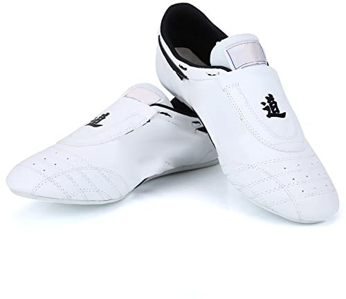 SPYMINNPOO Zapatos Kong Fu, Zapatos de Taekwondo Confiables Taekwondo para Hombres y Mujeres Niños, Artes Marciales Blancas (42)