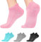 flintronic Calze Antiscivolo per Donna e Uomo, 4 Paia Calzini Antiscivolo Yoga, Calze Yoga, Calzini Pilates Sportivi con Puntini in Gomma per Yoga, Pilates, Balletto, Danza, Fitness
