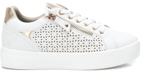 XTI - Zapatilla Mujer Blanco - Calzado Cómodo y Versátil - Moda Casual - Modelo 14222901 (Talla 36)