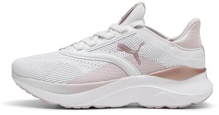 PUMA Women SOFTRIDE MAYVE WN's Road Running Shoe, Feather Gray-Mauve Mist-Rose Gold, 42.5 EU