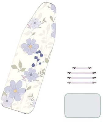 BLEDD 160 x 60 cm/XXL, copriasse da stiro extra large, imbottito, con coulisse elastica, si adatta perfettamente all'asse da stiro