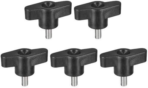 QUARKZMAN 5Pcs Pomello a Vite di Serraggio, M5 x 10mm in Acciaio Inossidabile 304 a Forma di T per Sostituire Rapidamente La Manopola di Serraggio a Mano