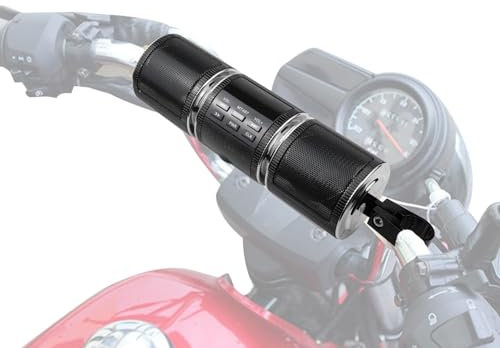 Neamou Soundbar per Moto Impermeabile, Altoparlanti Wireless per Moto, Lettore Musicale MP3 con Montaggio su Manubrio, Moto per ATV e Scooter, Altoparlanti Moto