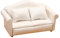 BESTonZON Puppenstubensofa Puppensofamöbel Miniaturmöbel für Puppenstuben Weihnachts präsente Modelle Puppenhaus aus Holz kleines Sofa Fotorequisite -Sofa-Modell