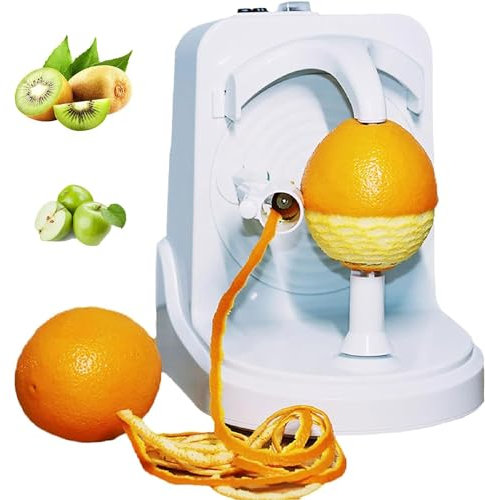 Peladora Automática De Frutas, Pelador De Naranjas Eléctrico Ajustable, Cuchillo Pelador Portátil Multifunción Para Manzana, Kiwi, Naranja, Limón, Patata, Mango