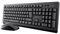 Trust Primo Pack Clavier et Souris sans Fil AZERTY Français, Touches Plates, Résistant aux Éclaboussures, Clavier avec Pavé Numérique, Récepteur USB Unique, Set pour PC Portable Windows Mac