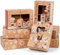 12 Weihnachtskeks-Keksbox, Weihnachts-Kraftpapier-Geschenkboxen mit Etikett, Aufkleber, Backwaren Backen Süßigkeitenboxen für Gebäck, Muffins, Macarons, Keksbox (Buscuit boxes-2)