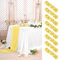 8 Stück Käsetuch Tischläufer Gelbe,90 x 300 cm Rustikaler Gaze Stoff Boho Seihtuch-Tischläufer lang Cheesecloth Tischläufer Hochzeit Tischdecke für Hochzeit, Party, Bankett Dekoration