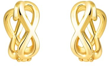 SOFIA MILANI - Damen Ohrringe 925 Silber - vergoldet/golden - Unendlich Infinity Creole - E2537