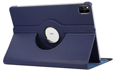 SOENS Étui for Tablette Huawei MatePad Pro 12,6 Pouces 2021 WGR-W09 WGR-W19 Housse de Protection en Cuir rotative à 360°(Dark Blue)