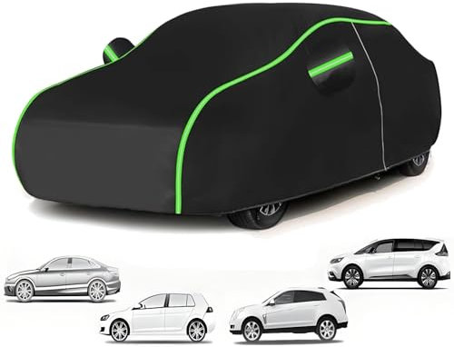 Autoabdeckung für Mazd𝘢 626 I Hardtop (442 x 169 x 137cm),wasserdichte und atmungsaktive Schutzhülle, staubdicht, UV-beständig, vogelkotbeständig und Kratzfest