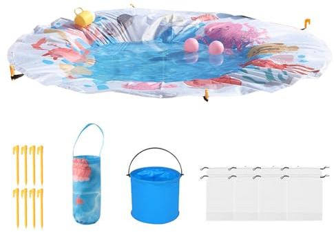 Beach Puddle Pool, 2 In 1 Kiddie Pool Und Stranddecke, Sandsicheres Wasserspiel Sommerspielzeug Für Mädchen Kinder