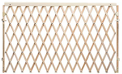 Evenflo Expansion Walk-Thru Room Divider Baby Gate (Natural Wood)