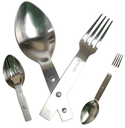 Mil-Tec Unisex – Erwachsene 14625000-Klappessbesteck Klappessbesteck, Mehrfarbig, Einheitsgröße