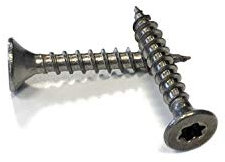 200 vis 4 mm en acier inoxydable VA V2 A Vis à bois aggloméré Tête fraisée Torx neuf A2