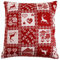 Hans-Textil-Shop Kissenbezug 40x40 cm Almhütte Hirsch Herzen Landhaus Blumen