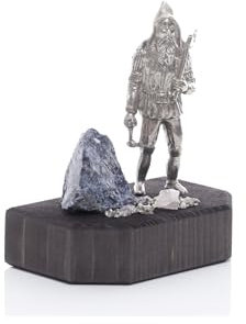 Rudolphs Schatzkiste Miniaturbergwerk Sockel Bergmann Altvater mit Edelstein BxHxT 8,5x9,5x6cm NEU Bergbau Bergwerk Weihnachtspyramide Schwibbogen Tischdekoration Dekoration Weihnachten Wärmespiel