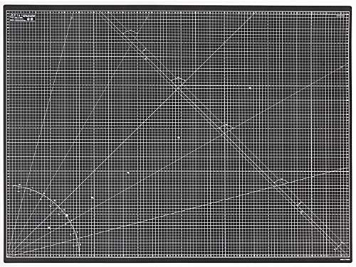 Elan Schneidematte A0 Schwarz, 5-lagige Schneidematte 90x120 Selbstheilend, Bastelunterlage Schnittfest A0, Cutting Mat 90x120, Large Craft Mat