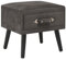 vidaXL Nachttisch mit 1 Schublade Nachtschrank Nachtkonsole Nachtkommode Schlafzimmer Kommode Schrank Beistelltisch Beistellschrank Grau Samt 40x35x40cm