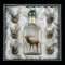 Fritzmann Schnapsservice 7-teilig mit farbigen Jagdmotiven: Glas, Set, Shot-Set, 0.5 Liter