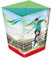 ROTH Papierkorb - Fußball-Star, Faltbarer Sport Papierkorb mit Trennsystem aus Pappe fürs Kinderzimmer