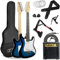 3rd Avenue XF 3/4 Size Electric Guitar Ultimate Kit with 10W Amp, Cable, Stand, Gig Bag, Strap, Spare Strings, Picks, Capo – Blue