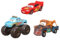 Mattel Disney Pixar Cars On The Road Spielzeugautos & Trucks, Maßstab 1:55, Fahrzeug-Set mit Road Trip Lightning McQueen, 3er-Pack