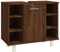vidaXL Armoire de Bain, Placard sous Vasque avec Rangement, Meuble sous Lavabo, Organisateur de Toilette, Moderne, Chêne Marron Bois d'Ingénierie