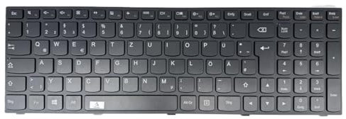 T-ProTek DE - Tastiera nera senza illuminazione compatibile per Lenovo IdeaPad Z50, Z50-75