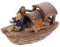 BUGUUYO 1stk Garten Steingarten Alte Chinesische Figuren Statuen Schiff Mit Fischtank Chinesische Gartenstatue Zubehör Decoraciones para Sala De Casa Wohnkultur Kunstwerk Aquarium Keramik