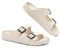 YUHITYGZGS Pantoletten Damen Herren Sommer Bequem Weich Sandalen Schlappen Cozy Slides Original Mules Clogs Orthopädische Hausschuhe Foam Sandale Rutschfeste Badelatschen, Weiß, EU 39-40