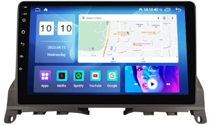 HURUMA Android 12 Autoradio Mit Navi 2 Din 9 Zoll Touchscreen Autoradio Für Benz W204 2006-2011 Mit Carplay Android Auto,mit RDS Bluetooth FM AM Lenkradsteuerung Rückfahrkamera (Color : M500 8+128G)