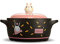 GKHLAMZDE Cocotte en céramique à Motif de Dessin animé avec Couvercle Rose Marmite en Terre Cuite résistante à la Chaleur Marmite Bibimbap coréenne Marmite Saine