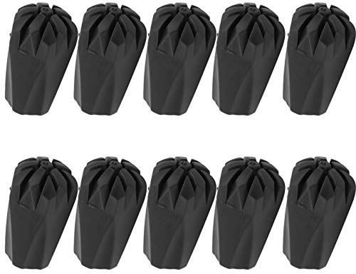 10Pcs Klettern Pole Gummi Spitze Fuß Abdeckung Spazierstock Spitze Protektoren Wandern Zubehör