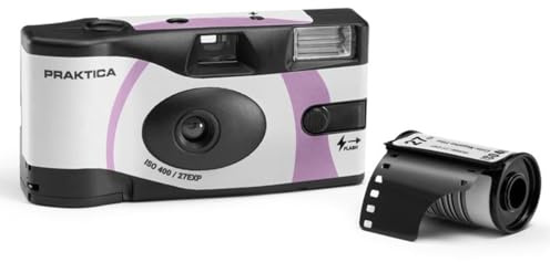 Praktica Single Use Disposable Camera Pink 27 Shots Colour Film for weddings, gatherings, travel & more