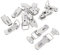 sourcing map 10 Metall Koffer Spring Laden gerade Schleife Draw Latch de